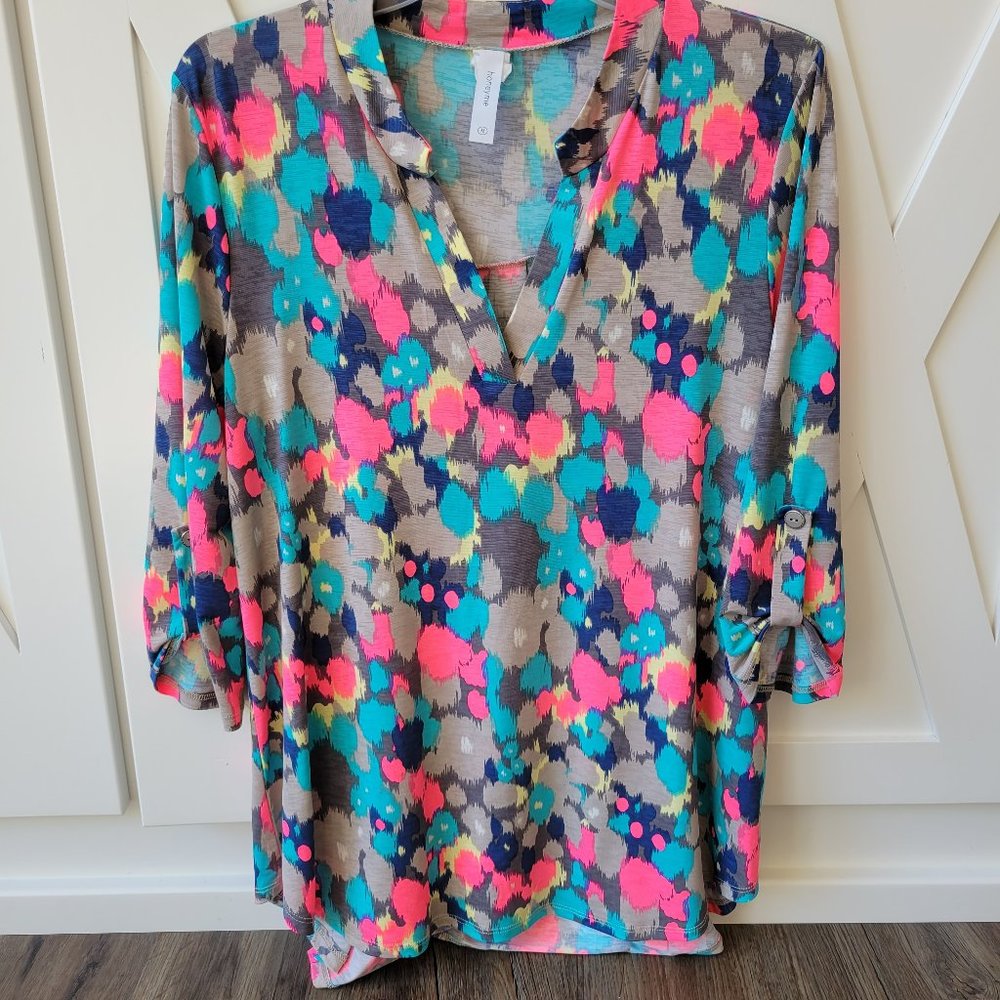 Honeyme Watercolor Gabby Top -- Medium
